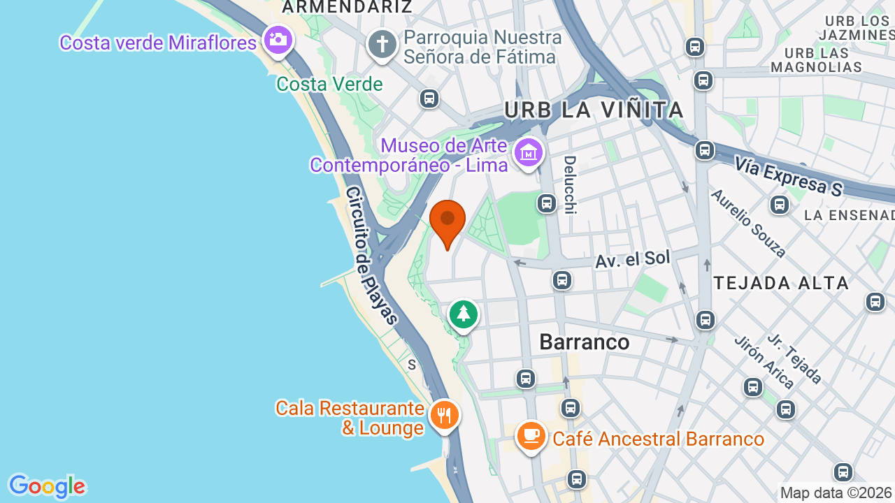 Ubicación aproximada en Barranco