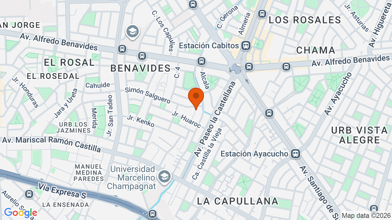 Ubicación aproximada en Santiago de Surco