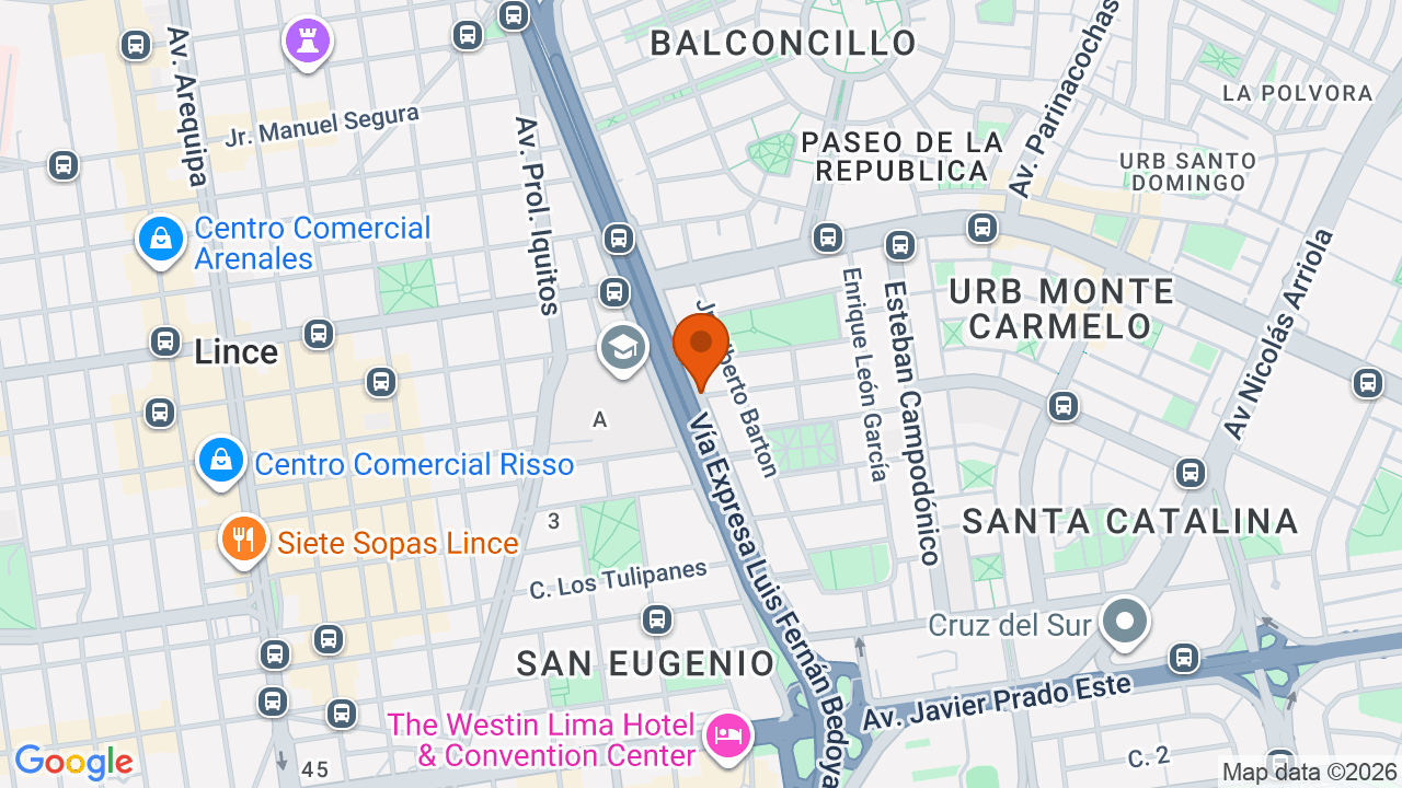 Ubicación aproximada en La Victoria