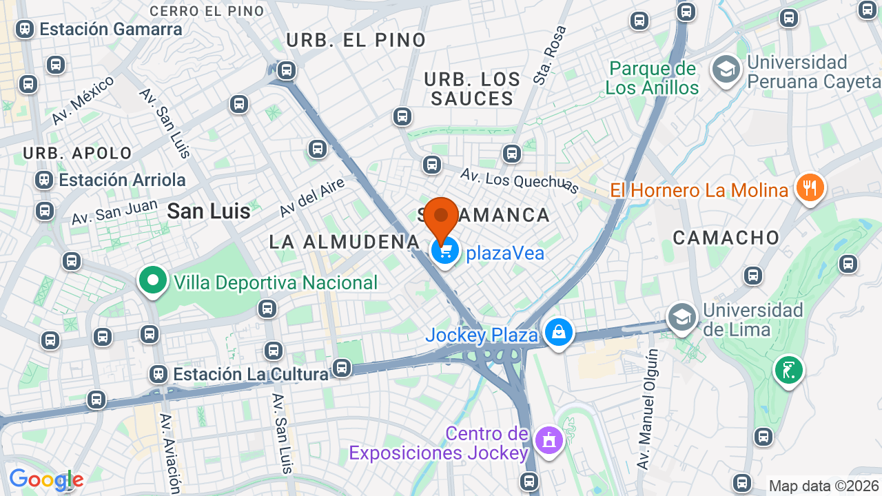 Ubicación aproximada en Ate Vitarte