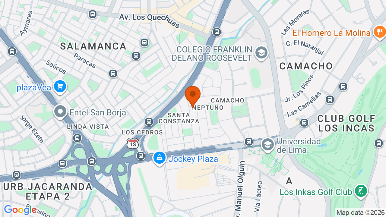 Ubicación aproximada en Santiago de Surco