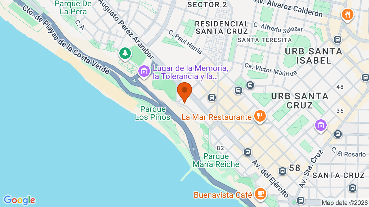 Ubicación aproximada en Miraflores