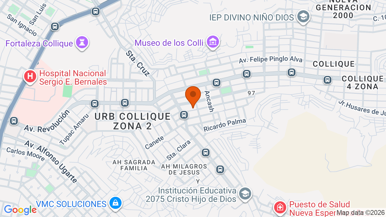 Ubicación aproximada en Comas