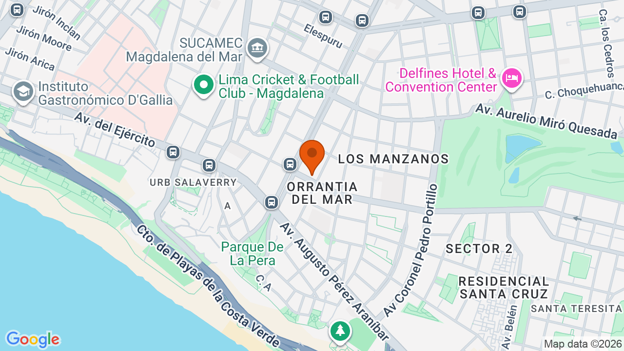 Ubicación aproximada en San Isidro