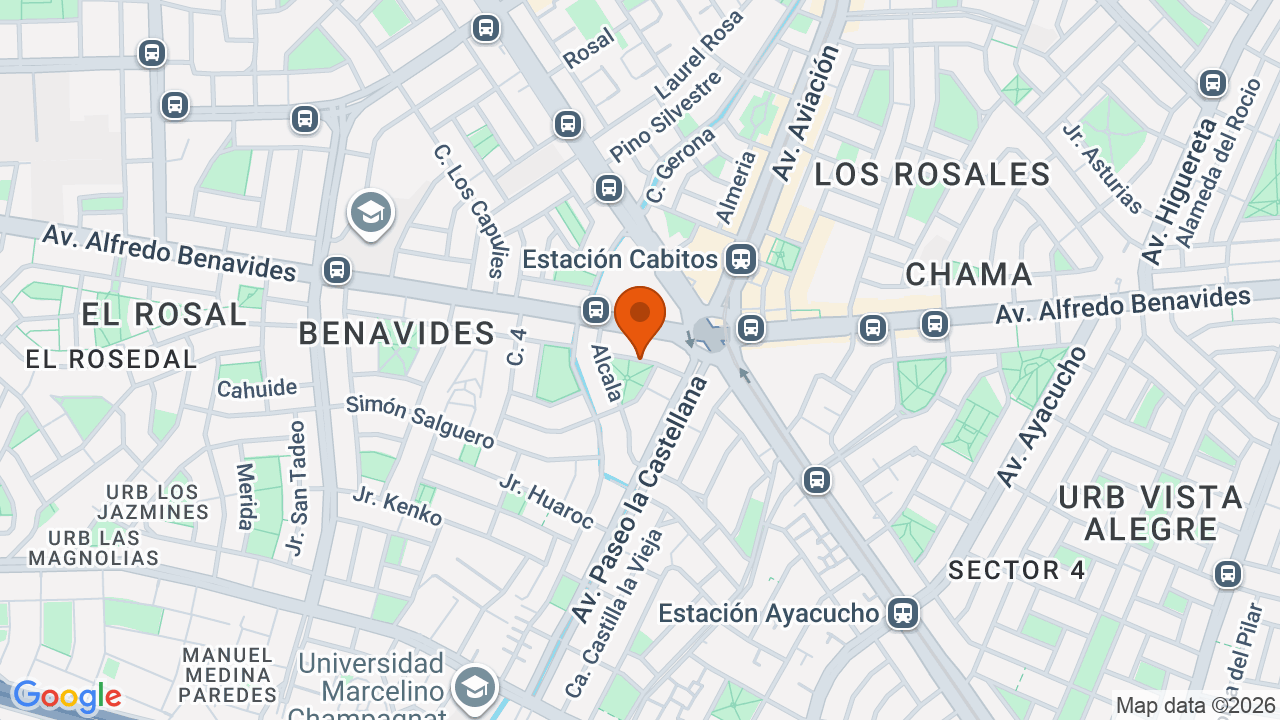 Ubicación aproximada en Miraflores