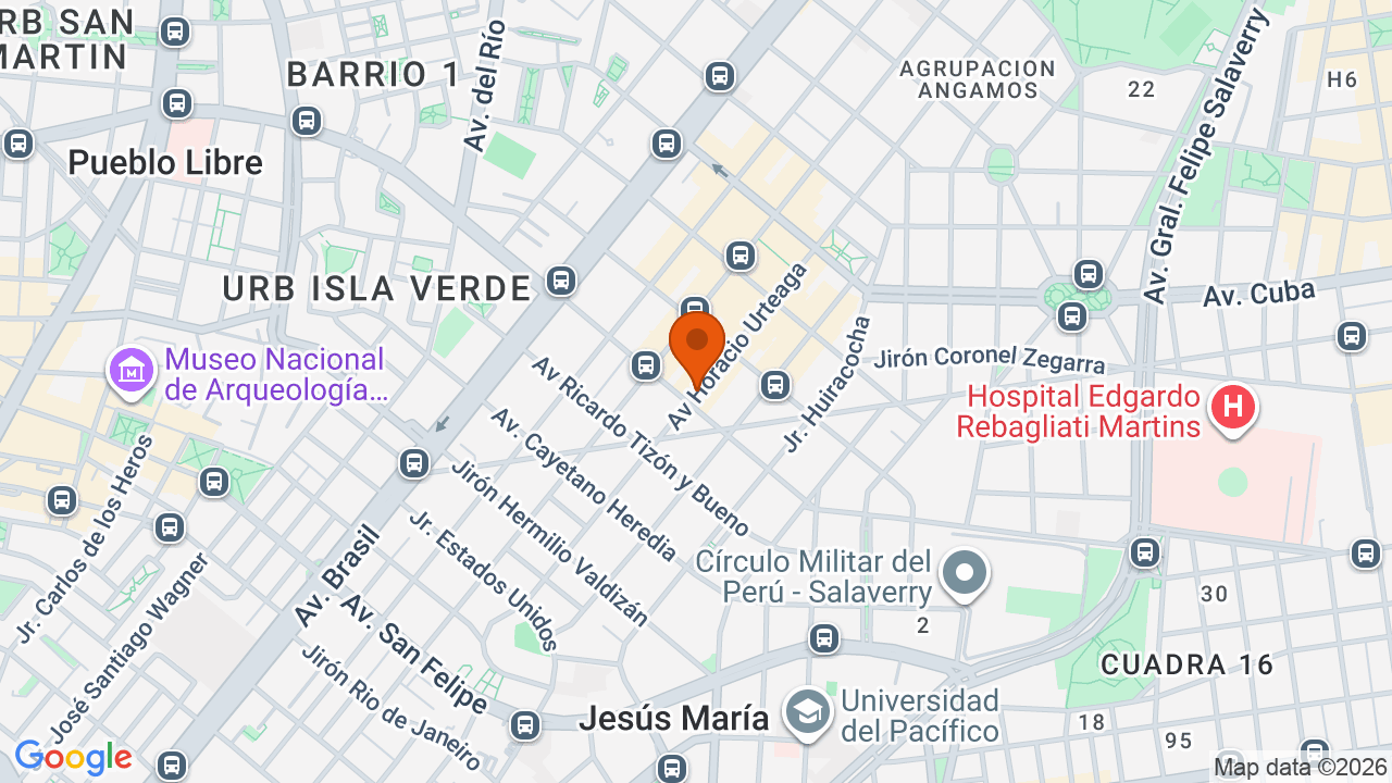 Ubicación aproximada en Jesús María