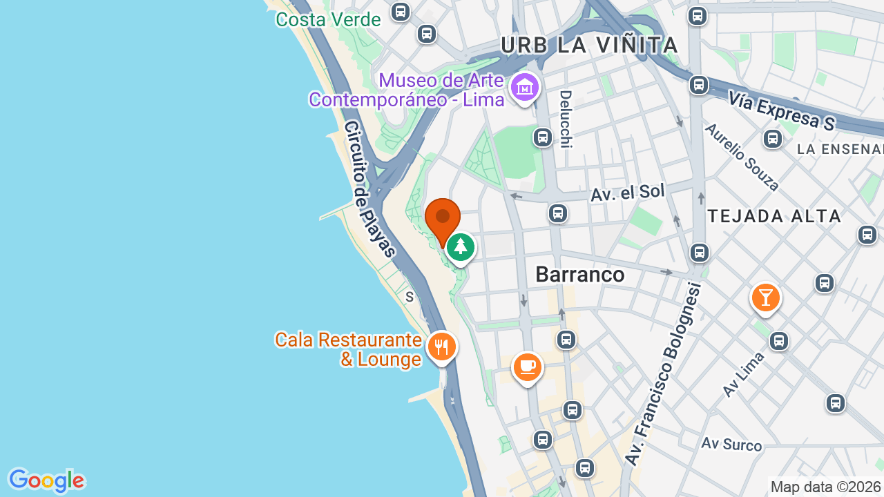 Ubicación aproximada en Barranco