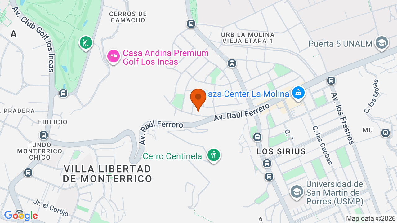 Ubicación aproximada en La Molina