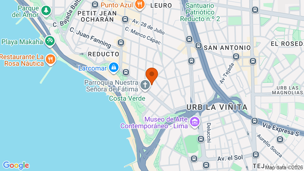 Ubicación aproximada en Miraflores