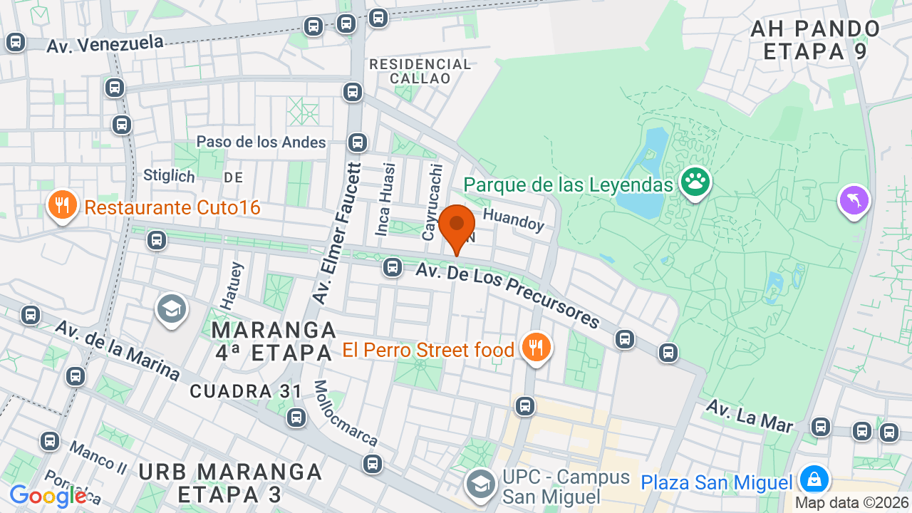 Ubicación aproximada en San Miguel
