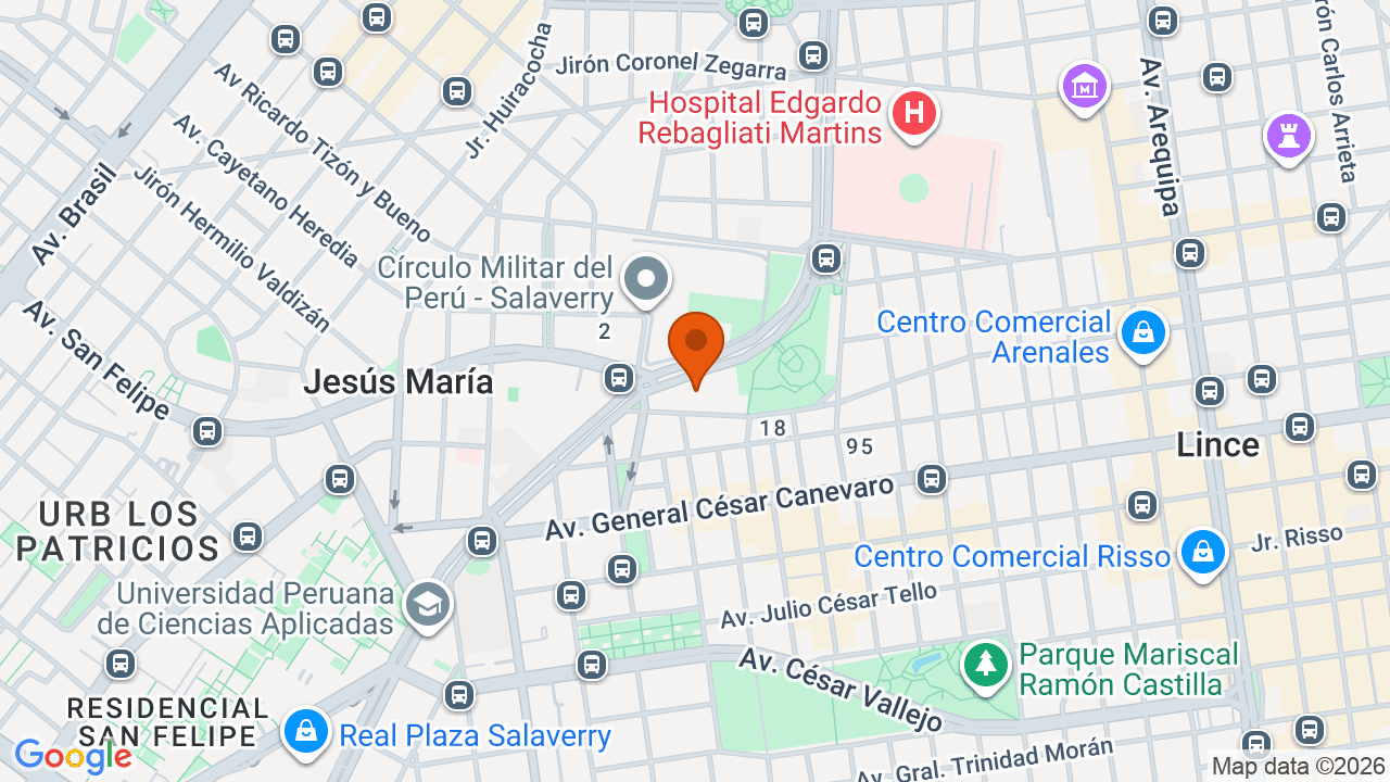 Ubicación aproximada en Jesús María