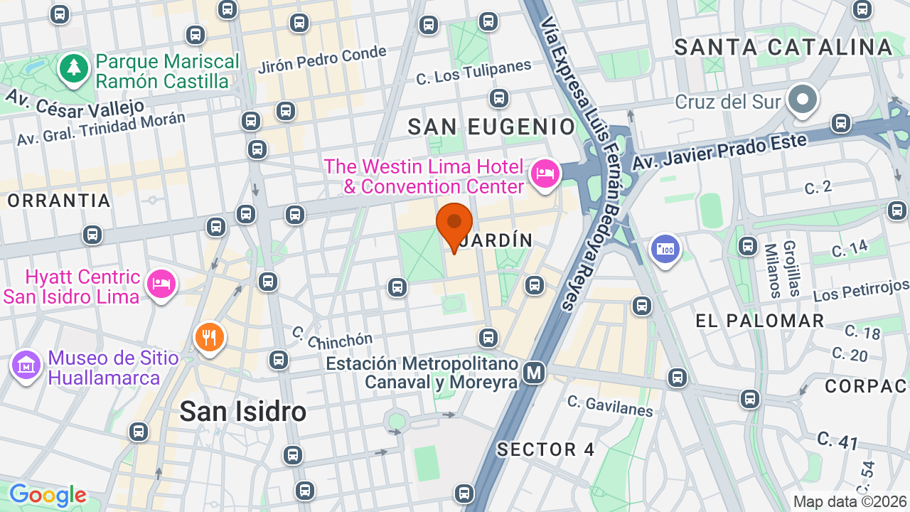 Ubicación aproximada en San Isidro