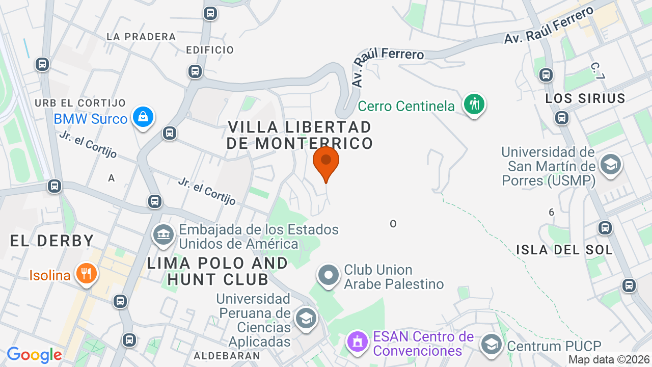 Ubicación aproximada en La Molina