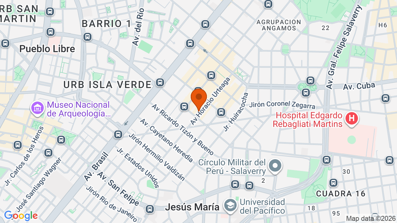 Ubicación aproximada en Jesús María