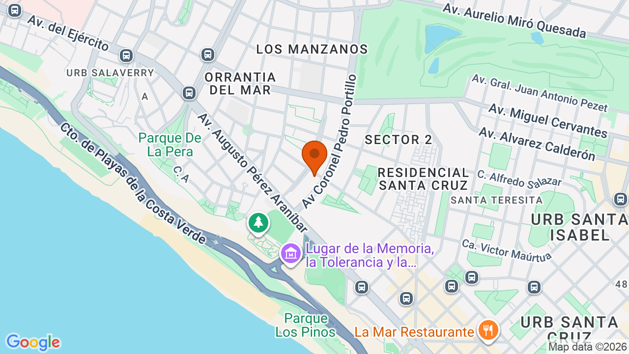 Ubicación aproximada en San Isidro