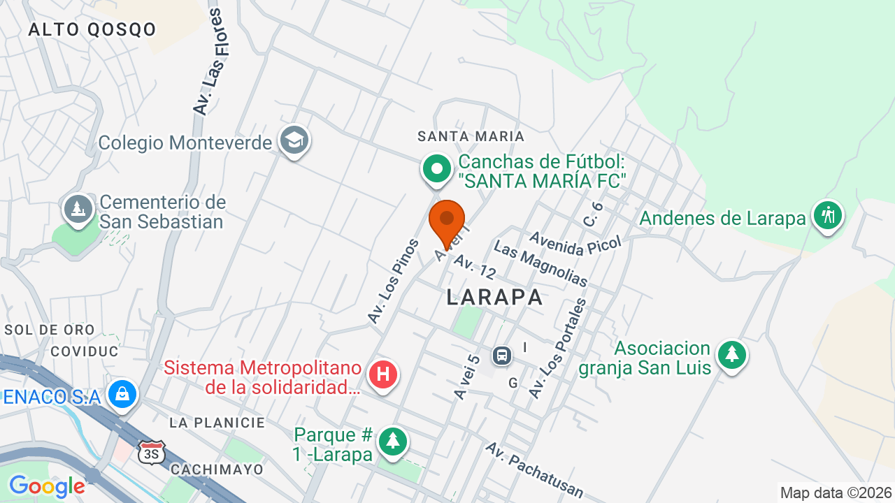 Ubicación aproximada en San Sebastian