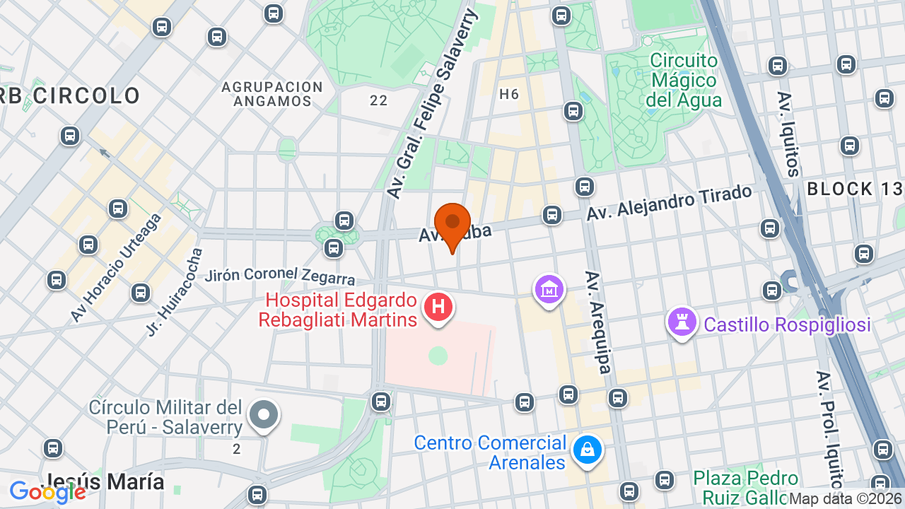 Ubicación aproximada en Jesús María