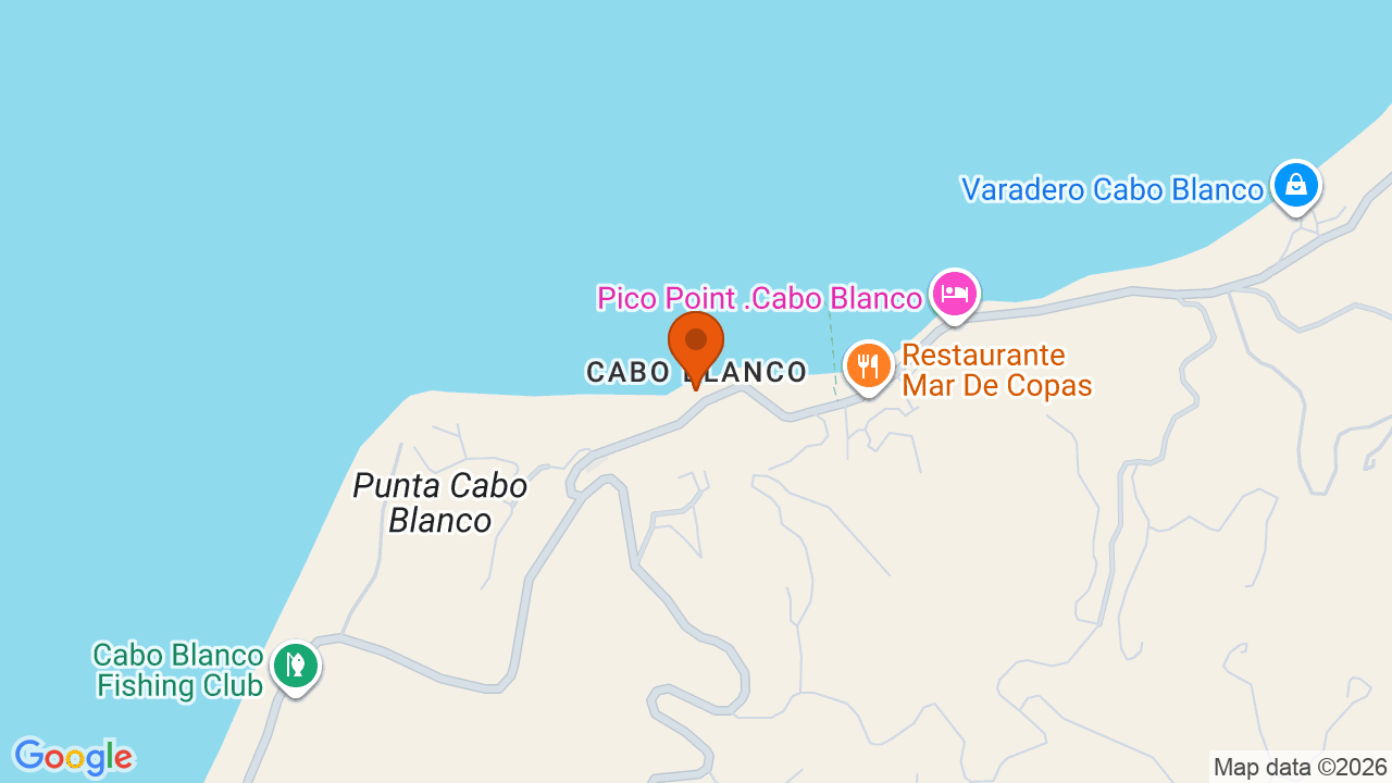 Ubicación aproximada en CABO BLANCO