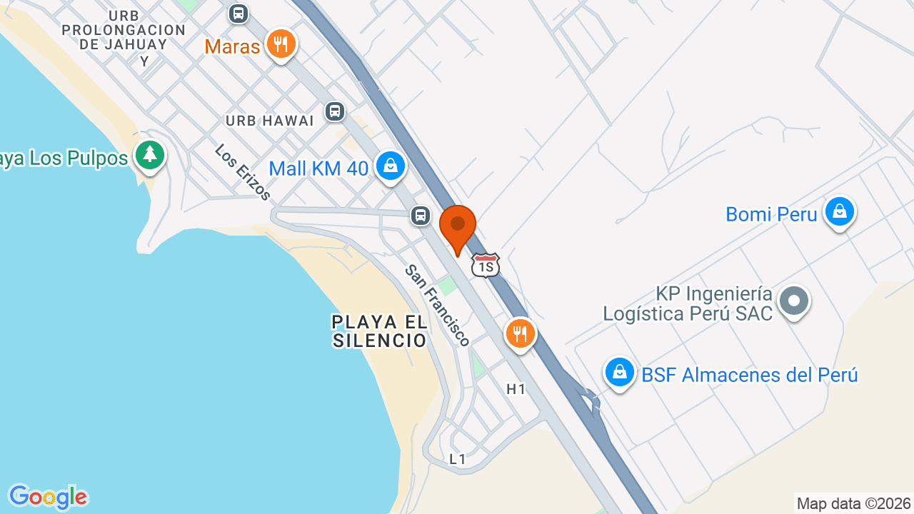 Ubicación aproximada en Punta Hermosa