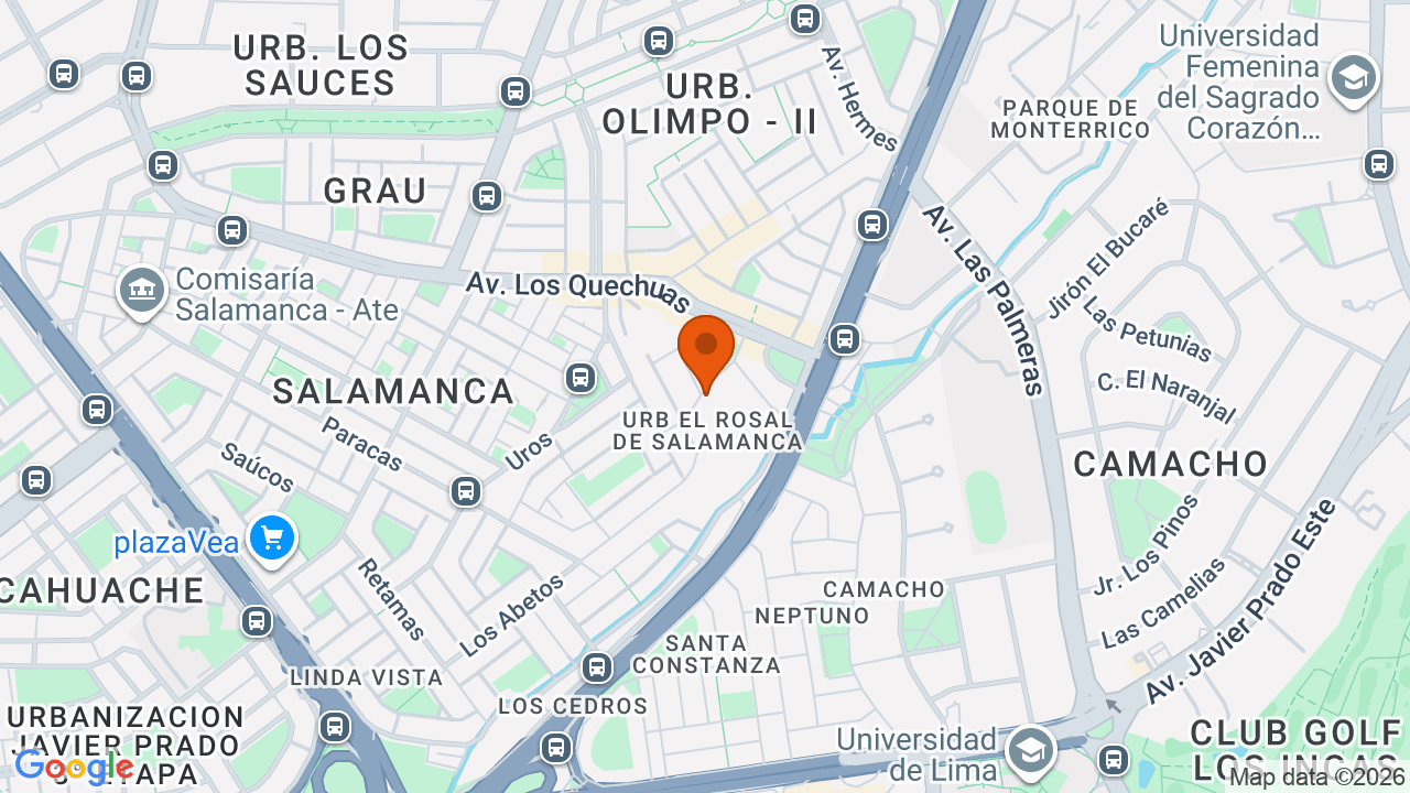 Ubicación aproximada en Ate