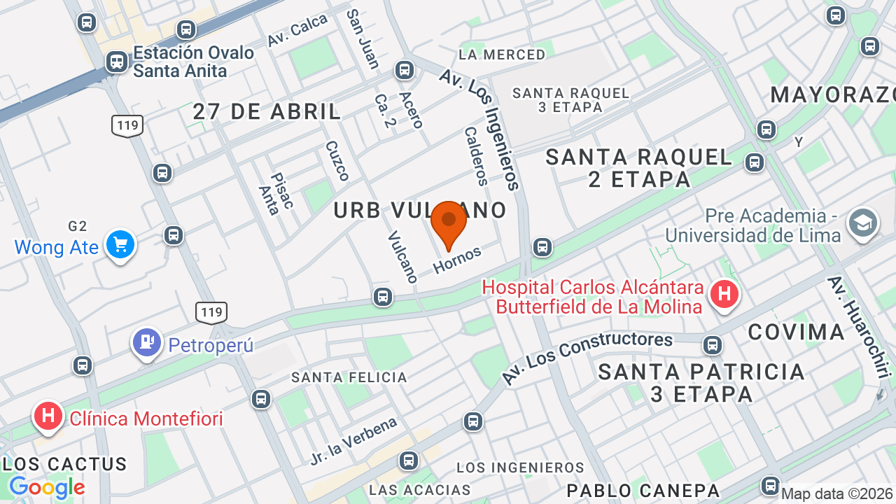 Ubicación aproximada en Cercado de Lima