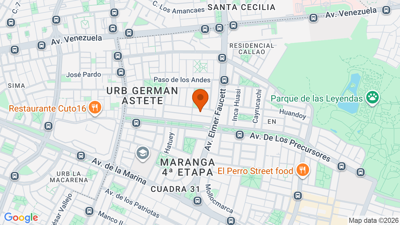 Ubicación aproximada en San Miguel