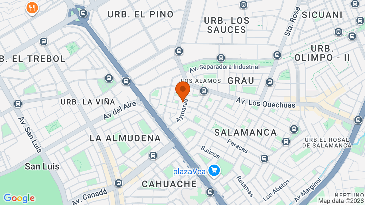 Ubicación aproximada en Ate