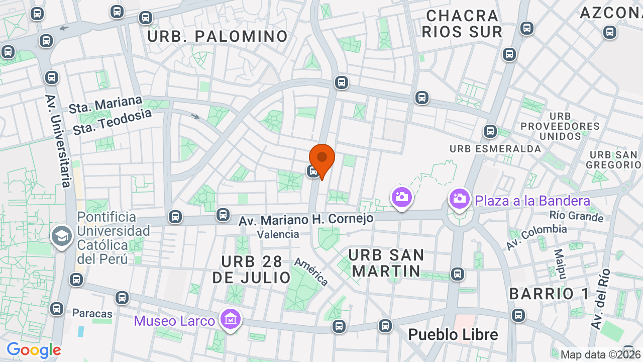 Ubicación aproximada en Cercado de Lima