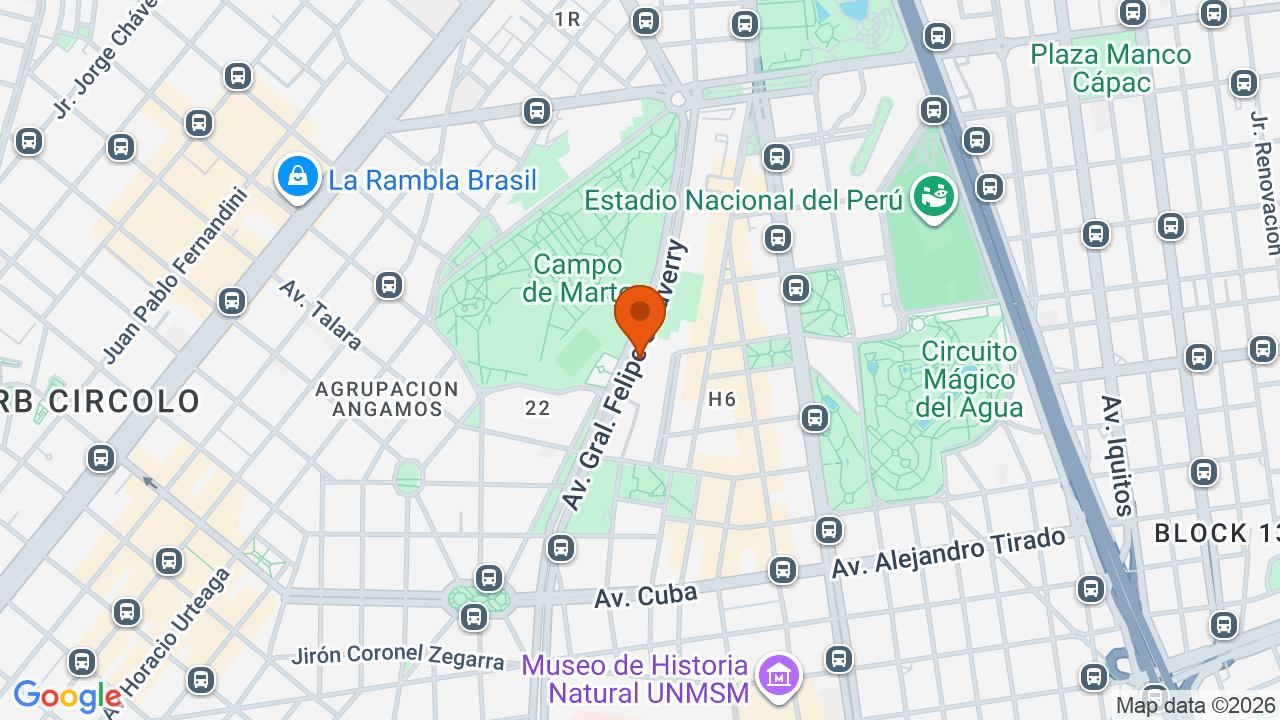 Ubicación aproximada en Jesús María