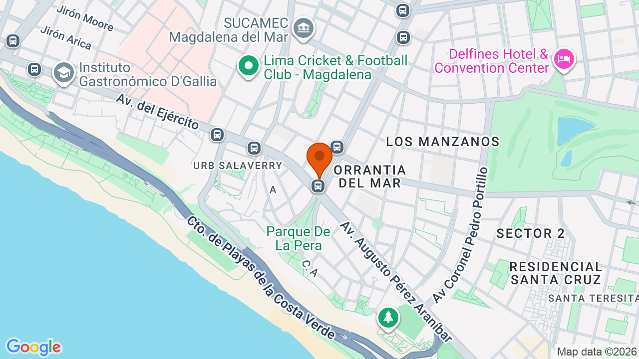 Ubicación aproximada en San Isidro