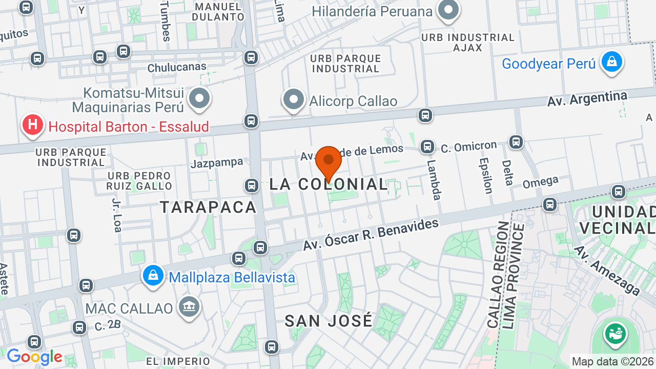 Ubicación aproximada en Paucarpata