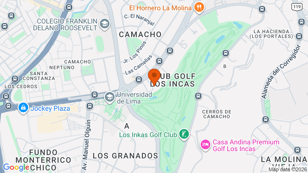 Ubicación aproximada en Santiago de Surco