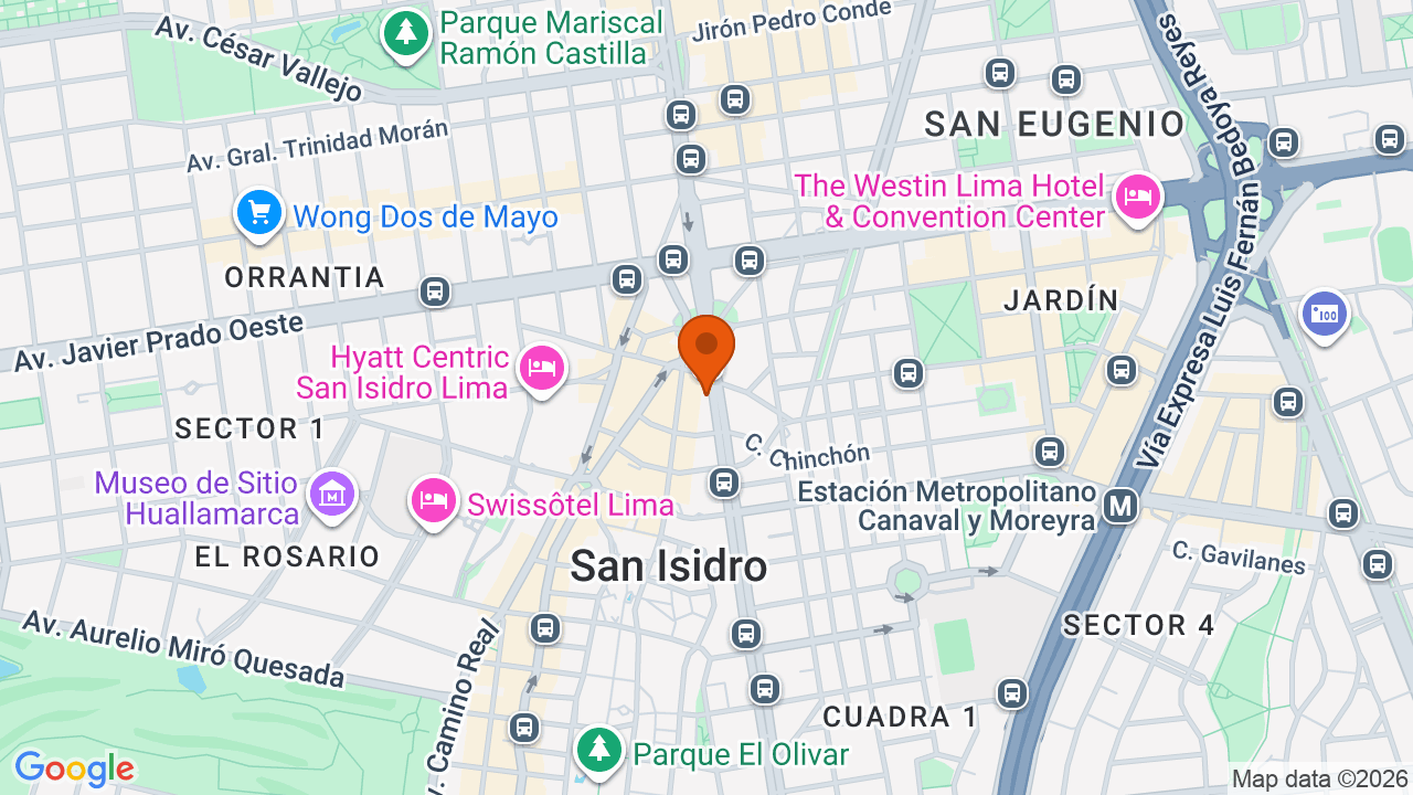 Ubicación aproximada en San Isidro