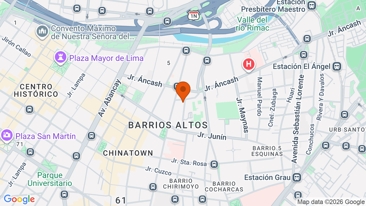 Ubicación aproximada en Cercado de Lima