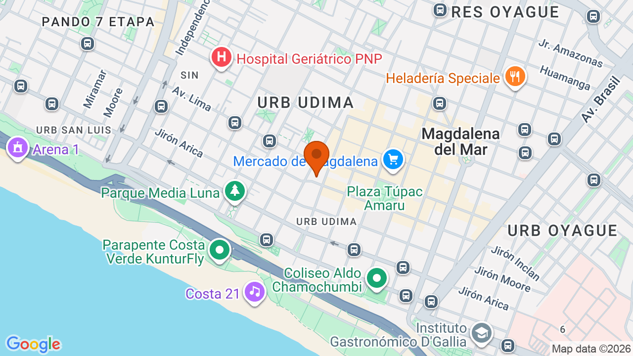 Ubicación aproximada en San Miguel